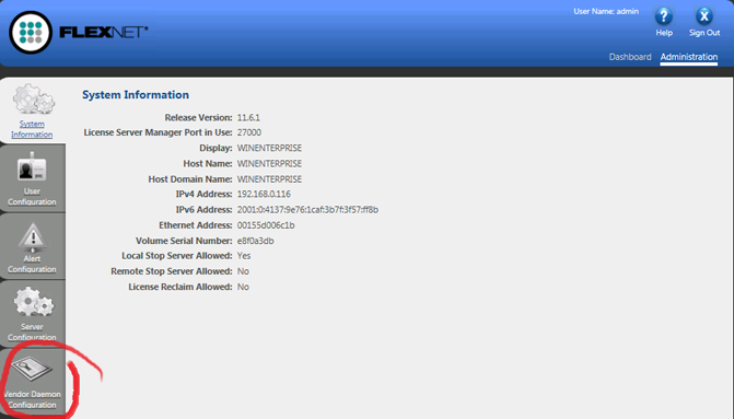 System Information page System Information page